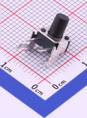 TS-1093A-A10B2-D2 轻触开关6*6*8.5插件H带支架按键四脚侧按180g