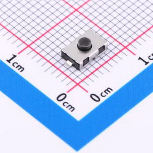 TSB019A2526B 4*6*2.5H-J 260gf 硅胶黑钮冷封编带 SMD,6x4mm 轻