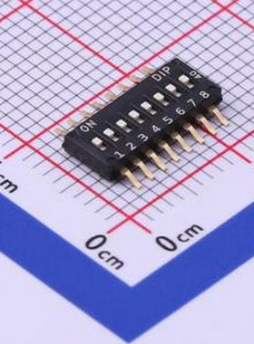 DHNF-08-V 拨码开关 SMD-16P,4.5x11.4mm 拨码开关
