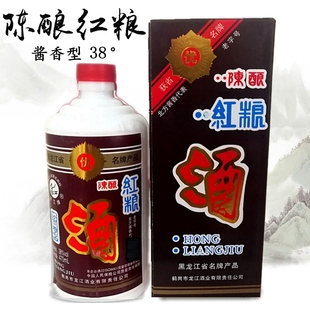 鹤岗陈酿红粮酒 38度470ml/瓶 北方酱香 龙江酒业 鹤岗白酒包邮