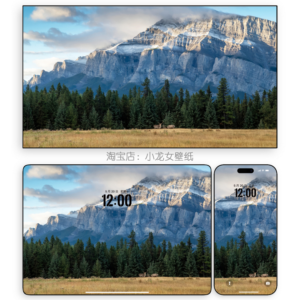 山林晨光高级氛围感桌面壁纸