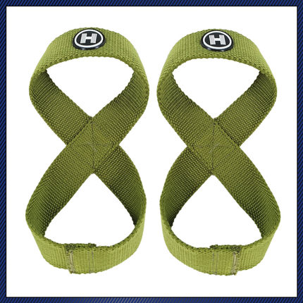 HELL8字助力带硬拉健身划船引体向上力量举握力举重护腕高翻单杠