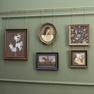 高档法式欧式小众艺术装饰画 客厅餐厅书房玄关组合挂画复古壁画