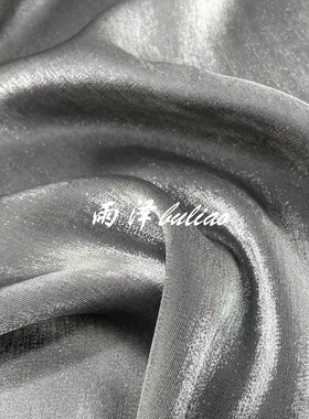 光泽感琉璃丝麻 银灰色天丝棉丝麻布料 汉服 旗袍连衣裙礼服布料