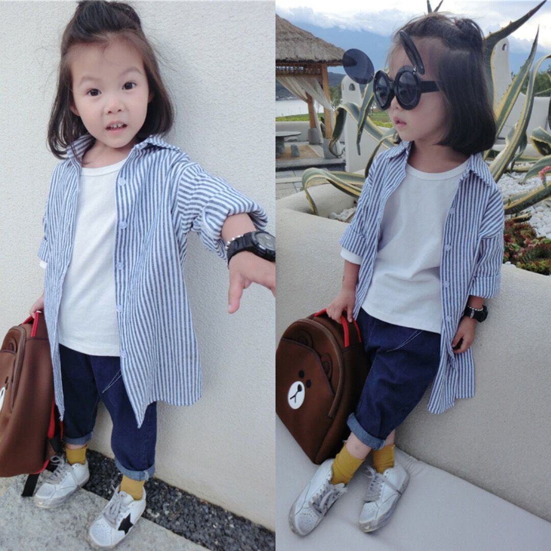 Chemise enfant à manche longue - Ref 2084229 Image 1