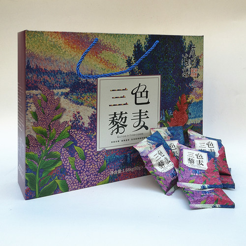 山西藜麦礼盒 雁门清高三色藜麦1680g礼盒白红黑粗粮藜麦60g*28袋