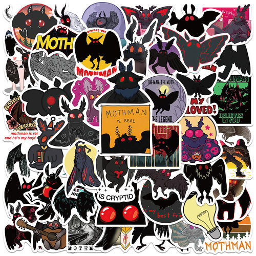 50张守望者Mothman天蛾人贴画