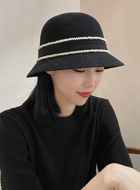 盆帽逛街韩版女夏短英伦百搭透气