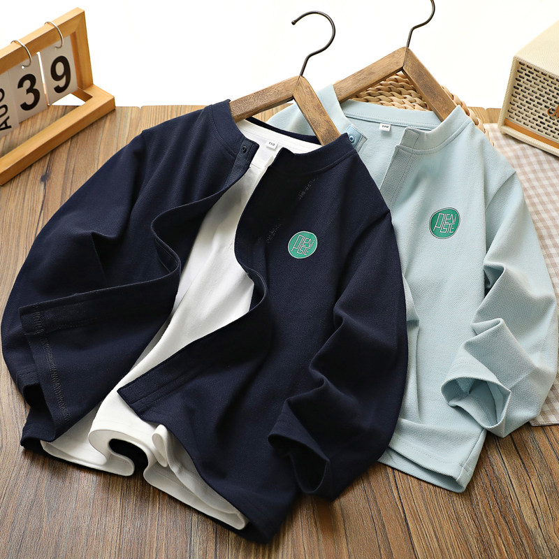 wu印款~出口男童单珠地棒球服2025秋款中大童外套儿童休闲开衫,童装/婴儿装/亲子装,普通外套,淘宝优惠券,粉丝福利购,淘宝优惠卷