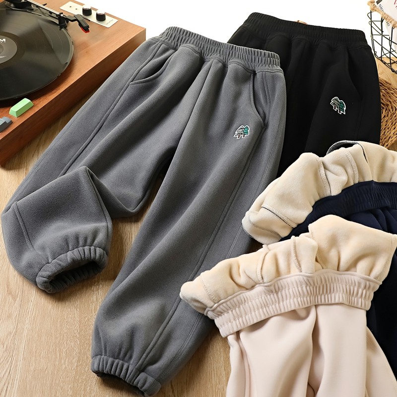 男童加绒裤冬季新款2025儿童防风一体绒加厚卫裤户外保暖束口长裤,童装/婴儿装/亲子装,裤子,淘宝优惠券,粉丝福利购,淘宝优惠卷