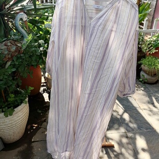 孤品一件 日系棉麻  巴厘岛悠闲连衣裙  夏天当裙 秋天叠穿时尚