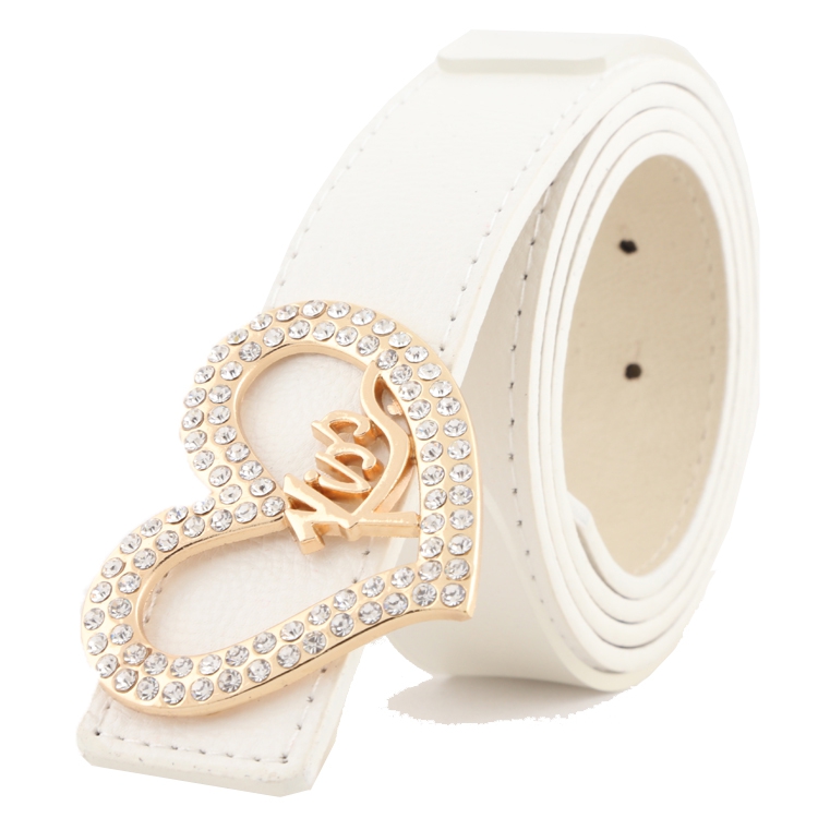 白色学生内扣女配裙子牛仔裤腰带