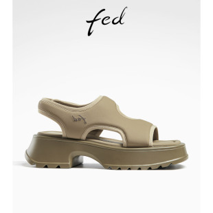 R0405 fed厚底沙滩凉鞋 松糕底舒适百搭休闲运动凉鞋 新款 ZC179 夏季