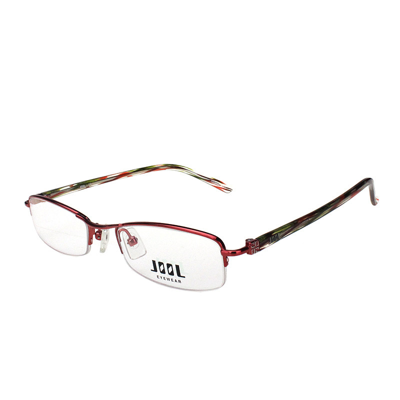 小瞳距黑红半板材花腿可配老花超小框适合高度数小脸49大5029半框