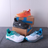 厚底缓震橡胶防滑徒步运动鞋 4E宽楦男户外越野跑鞋 加宽加肥跑步鞋