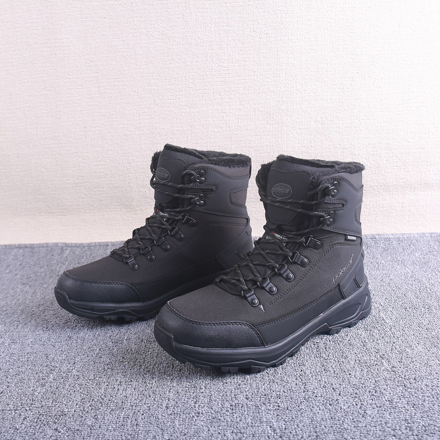 欧洲冬季户外保暖雪地靴抗寒-40度加绒加厚新雪丽东北大棉靴情侣