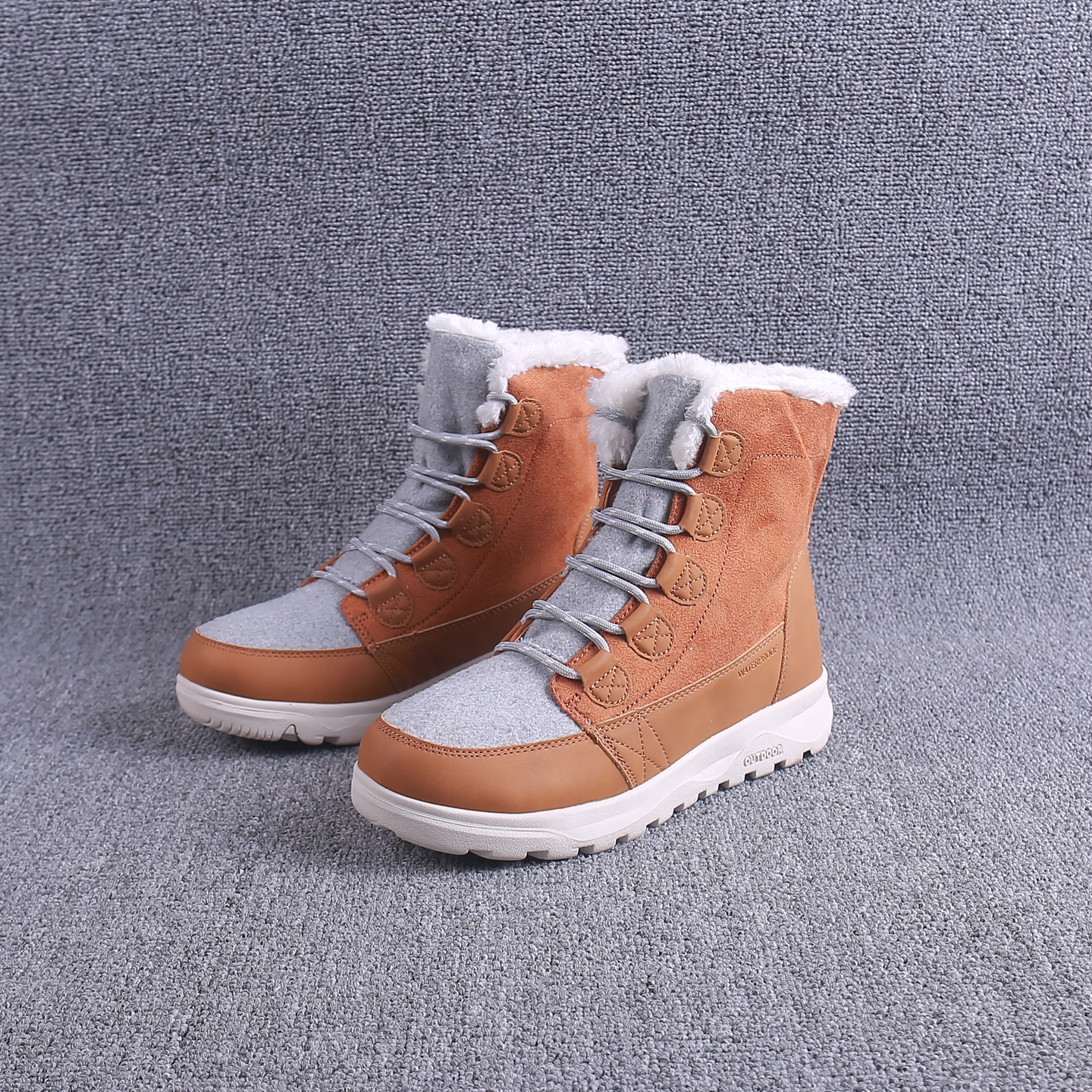 抗寒-35度保暖雪地靴中帮加绒