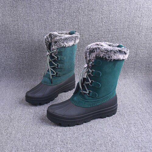 女款厚底加绒防滑保暖抗寒雪地靴