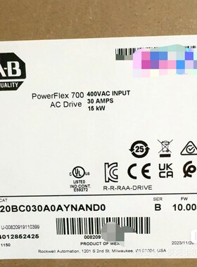 20BC030A0AYNAND0 罗克韦尔变频器现货 议价