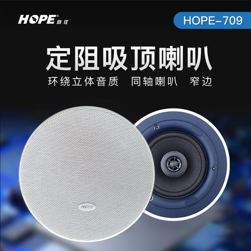 向往b709吸顶喇叭背景音乐