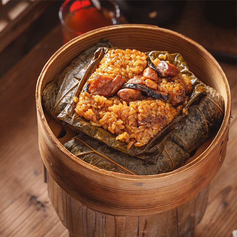 新品荷香荷叶糯米鸡早餐半成品加热即食速食广式荷叶鸡点心品烧麦