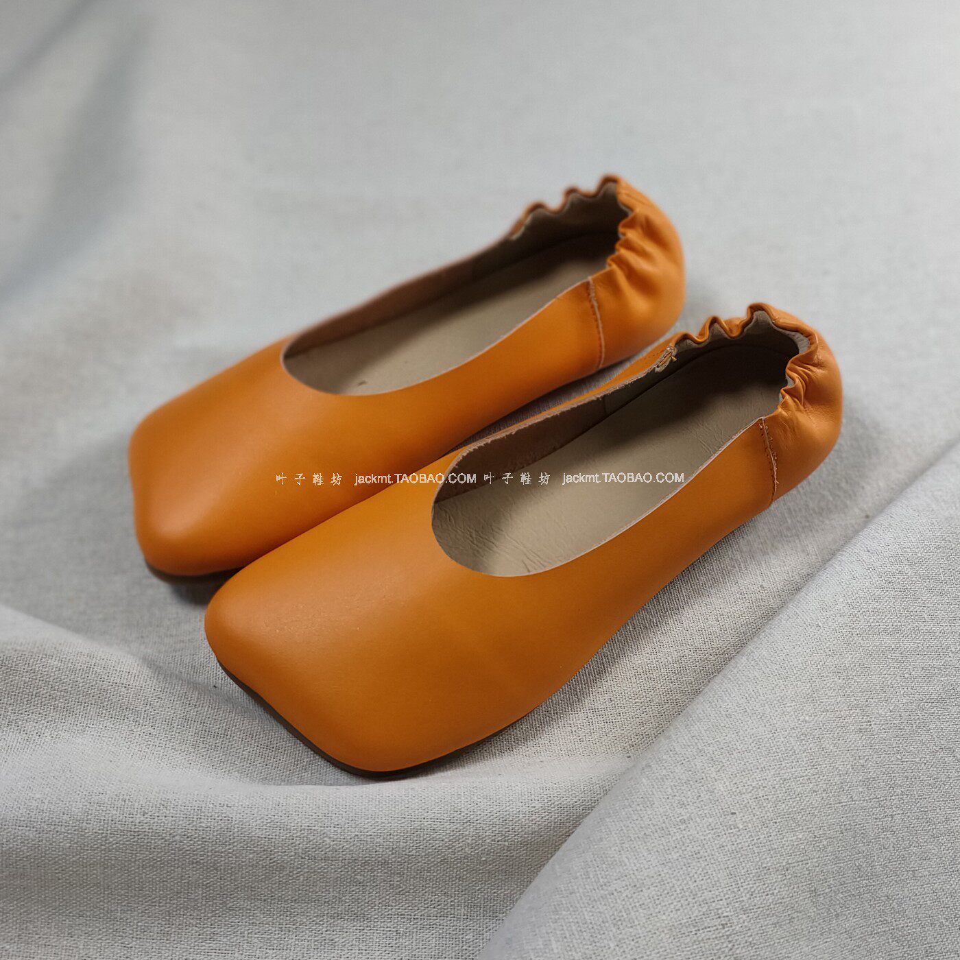 纯原！无法取代舒适明星街拍款复古洋气显瘦防掉脚平跟真皮芭蕾鞋,女鞋,时尚芭蕾鞋,淘宝优惠券,粉丝福利购,淘宝优惠卷