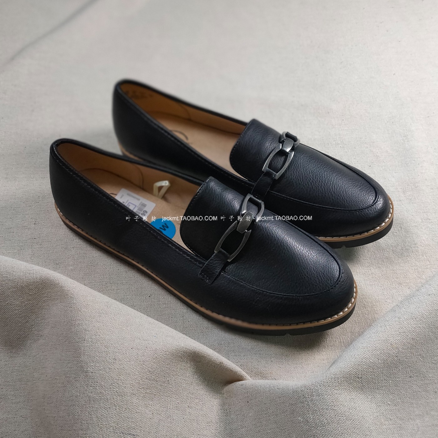 仅1对~纯原！无法取代舒适复古洋气蓝色平跟欧美风面包乐福鞋41码