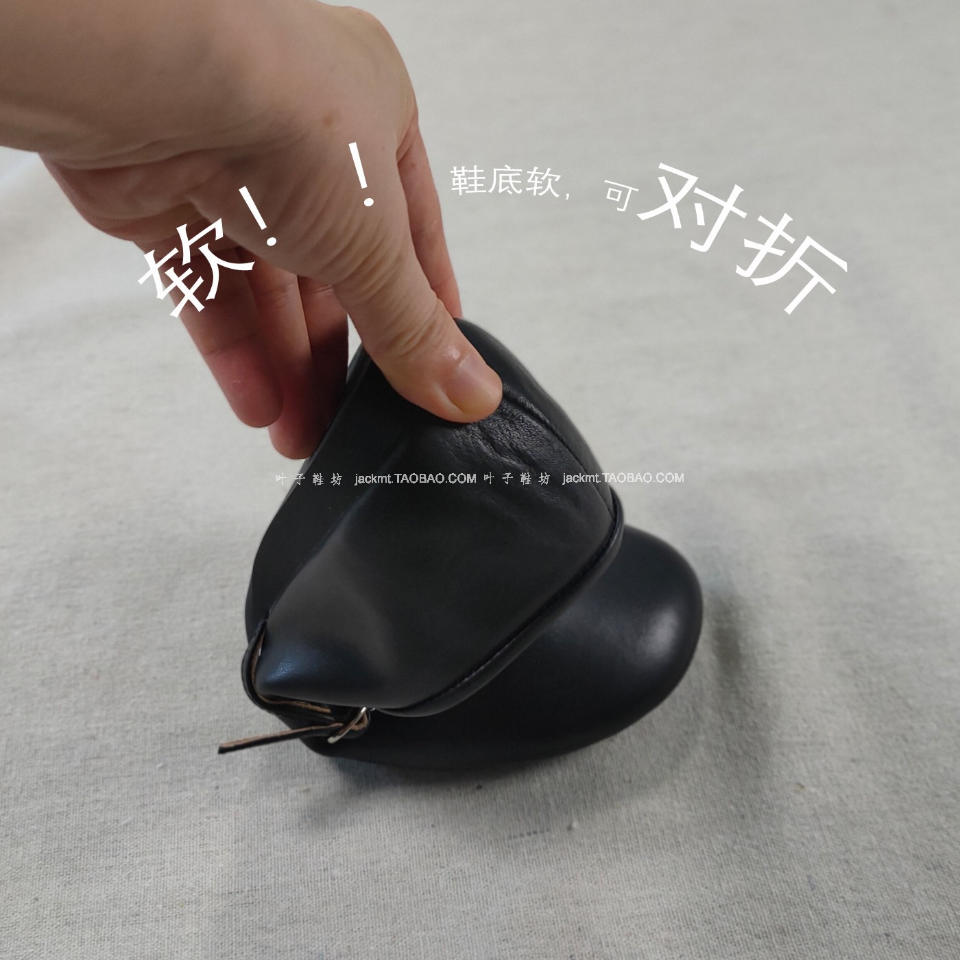 纯原！比球鞋还舒服~ 复古减龄平底小牛皮黑色大码小皮鞋玛丽珍女