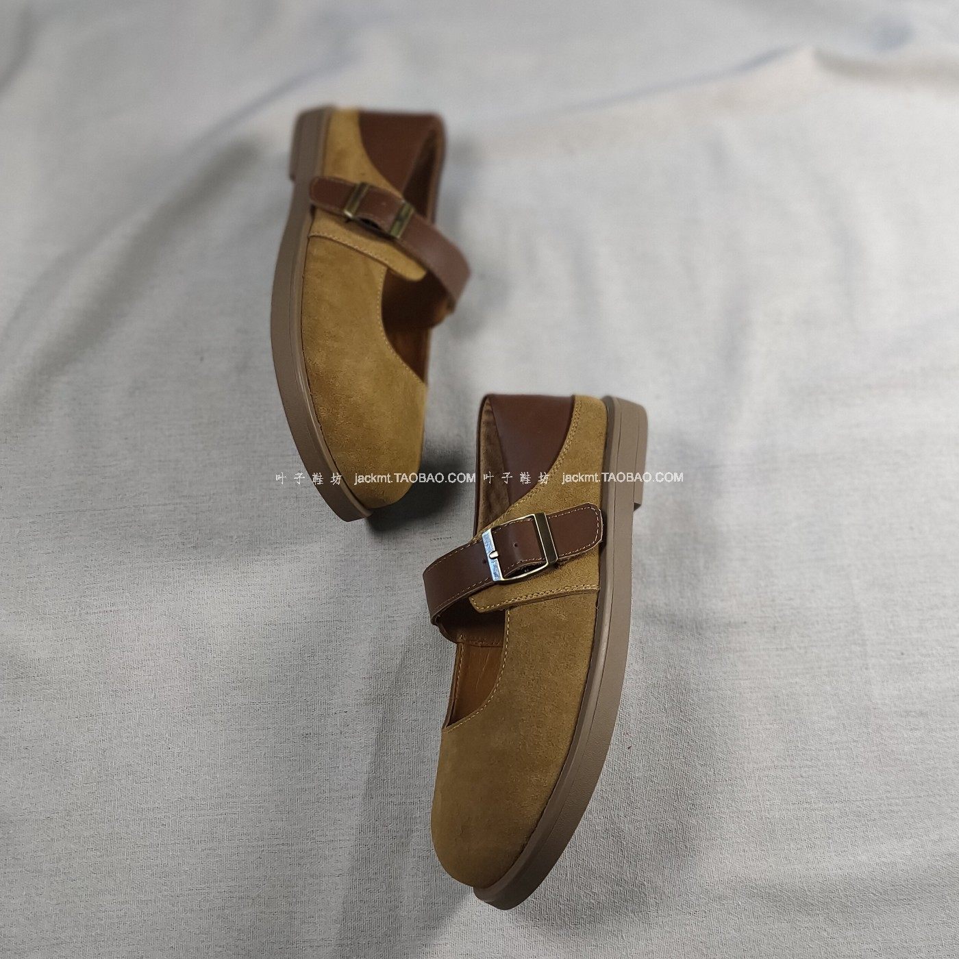 纯原！不撞版的美~头层牛皮厚底驼色皮带扣增高一脚蹬懒人 乐福鞋,女鞋,深口单鞋,淘宝优惠券,粉丝福利购,淘宝优惠卷