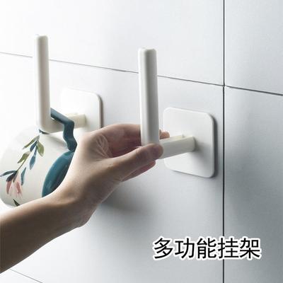 家用多功能厨房保鲜膜办公室浴室马桶纸巾免打孔挂架墙面收纳粘钩