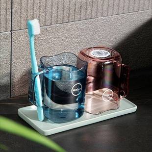 家用可爱防摔水杯卡通牙缸刷牙洗漱杯情侣漱口杯刷牙杯塑料牙刷杯