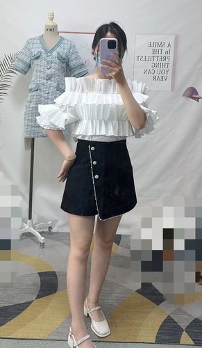 映氏ins女装专柜国内代购2021秋421346210简约设计半身短裙裤