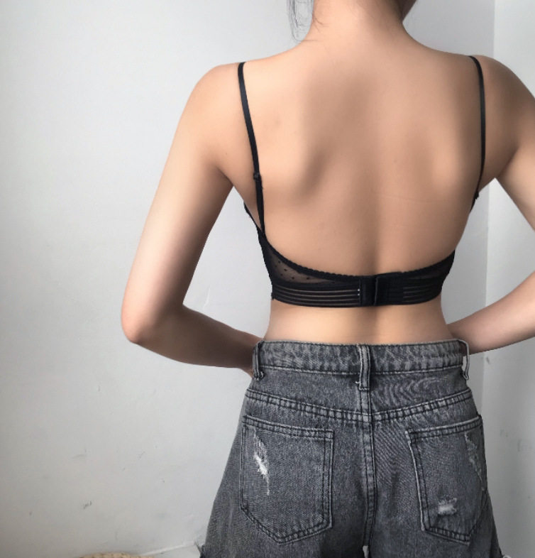 Wireless Thin section Backless bralette French sexy Lace Underwear Triangle Cup Beautiful back Brasin the Lingerie/Men's underwear/Tracksuit , Bra  category - from Buy2taobao.com to provide professional Taobao agent buy service