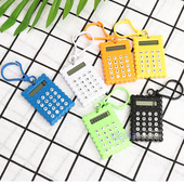 学生用掌上迷你电子计算机随身便携钥匙扣小号计算器静音可爱挂件