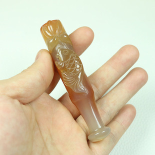 玉石烟嘴玛瑙旱烟嘴旱烟杆配件雕刻旱烟袋锅嘴老式烟斗烟哨子烟具