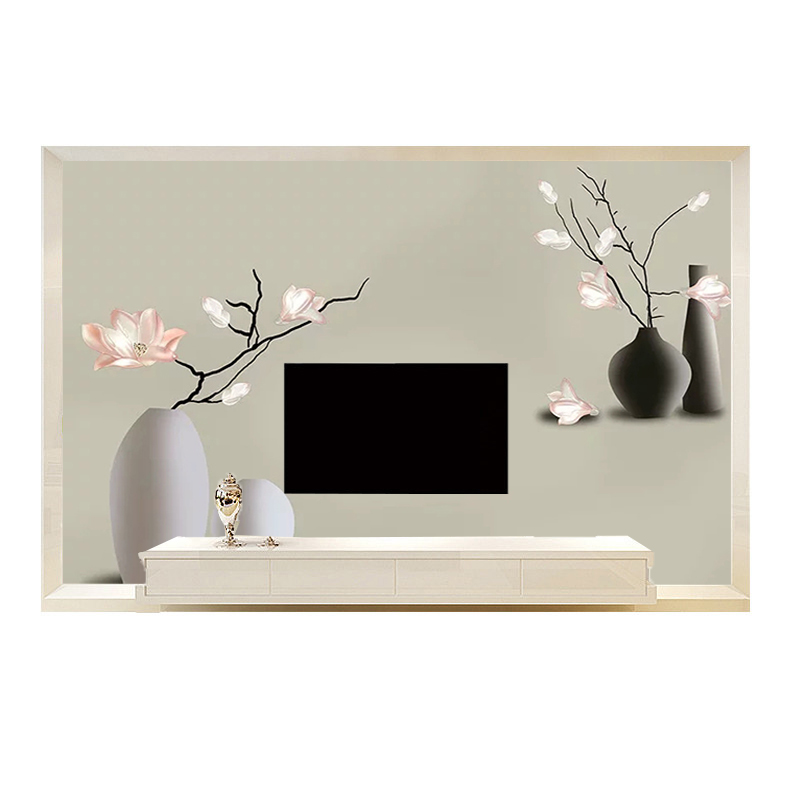 热销北欧电视背景墙壁纸3d立体现代简约客厅影视墙装饰壁画卧室8d图片