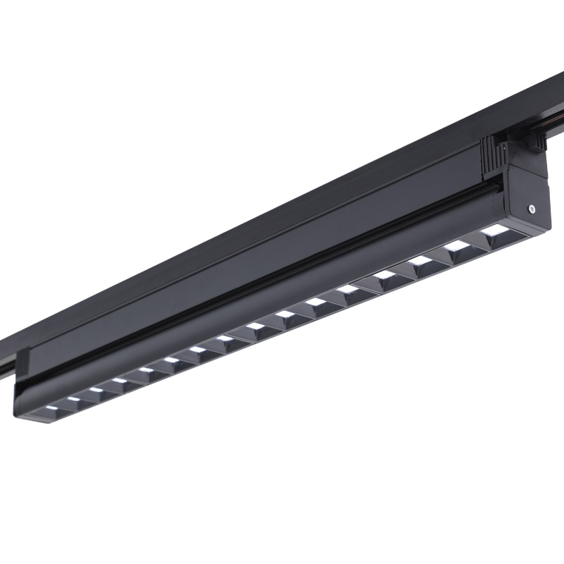 热销长条射灯led轨道聚光灯超市商用格栅货架照明线形店铺路轨二