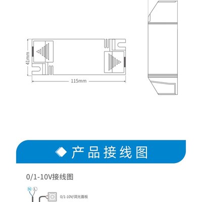 热销0/1-10V调光电源 7w9w10w12w20W30W缓亮启动恒流筒灯射灯调光