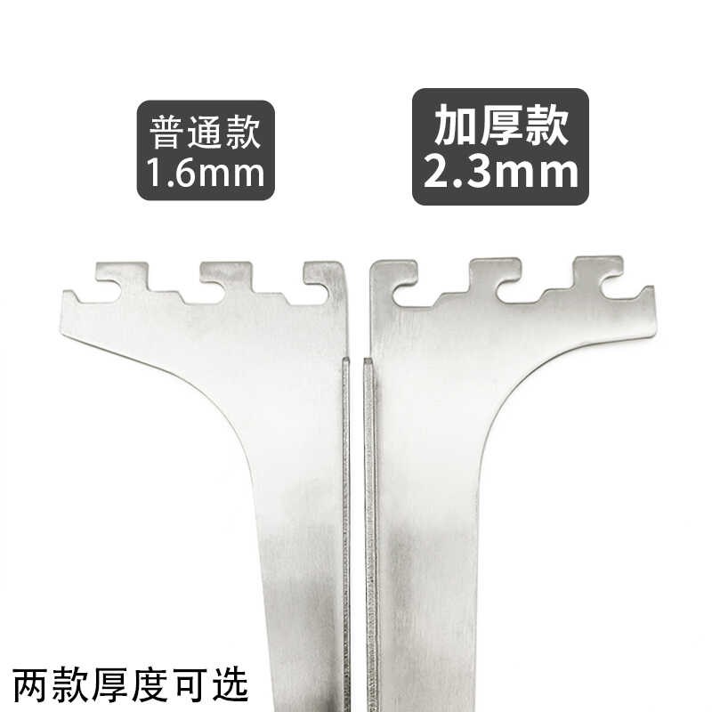 热销aa柱梯柱不锈钢层板托臂木板玻璃服装展示架3233货架置物架左