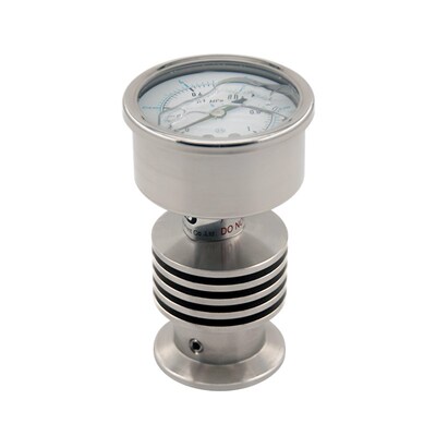 热销不锈钢卫生型隔膜耐震压力表气压液压耐高温轴向卡盘替代wika