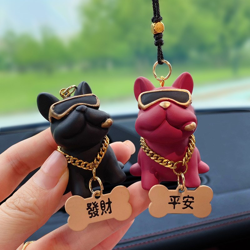 热销土豪法斗狗车载临时停车电话号码牌汽车装饰用品车用挪车牌移