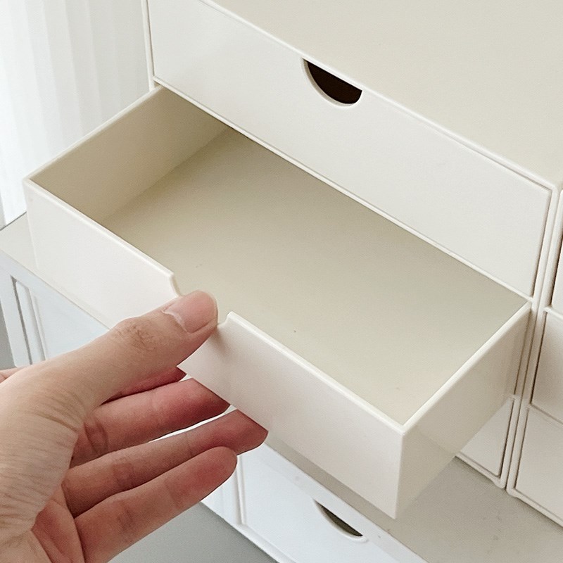 热销桌面收纳整理神器首饰口红化妆品收纳盒抽屉式家具办公小型储