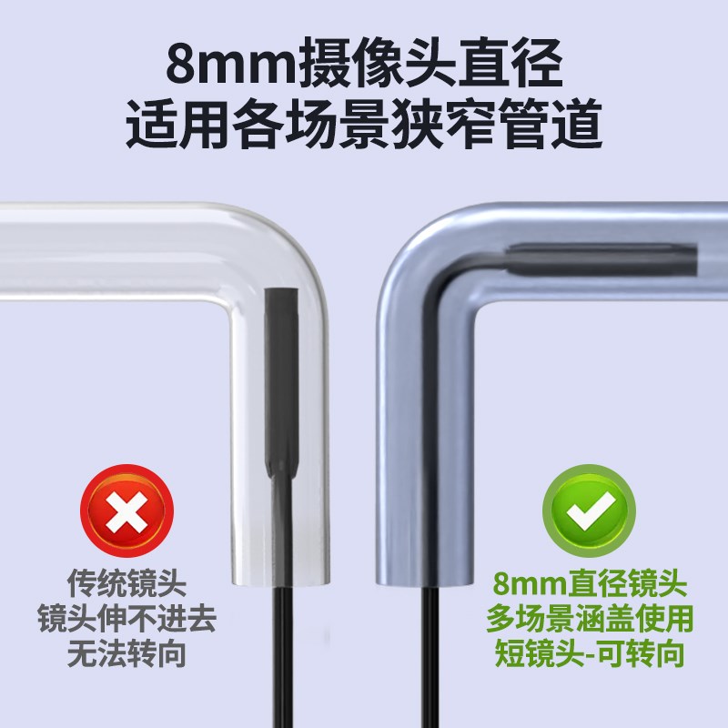 热销管道内视镜高画 画质摄影头工业用下水管道疏通检测汽修引擎