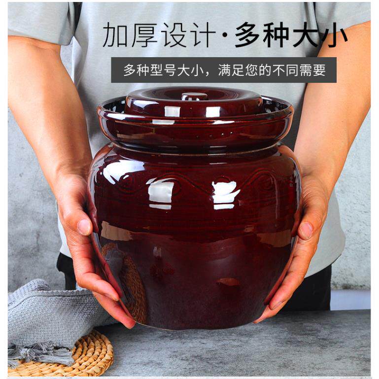 热销土陶罐子泡菜储物罐腌菜土坛土钵咸鸭蛋坛子中大号坛陶瓷坛子