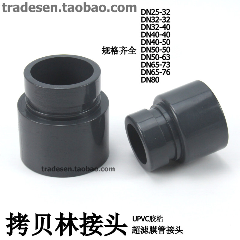 热销UPVC卡套接头 PVC塑料拷贝林接头 超滤膜管考贝林接头 DN32-D