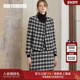 新款 罗衣复古格子粗花呢套装 2025冬季 小香风外套半裙两件套09627