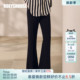 裤 罗衣高级感通勤黑色微喇叭裤 长款 场合百搭西装 子11904 女春正式