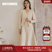 罗衣春季 裙子高级感11646 外套连衣裙套装 气质修身 两件套通勤西装