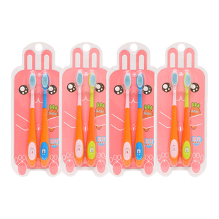 越美纳米软毛硅胶儿童牙刷2-12岁小孩宝宝卡通小头安全呵护牙齿