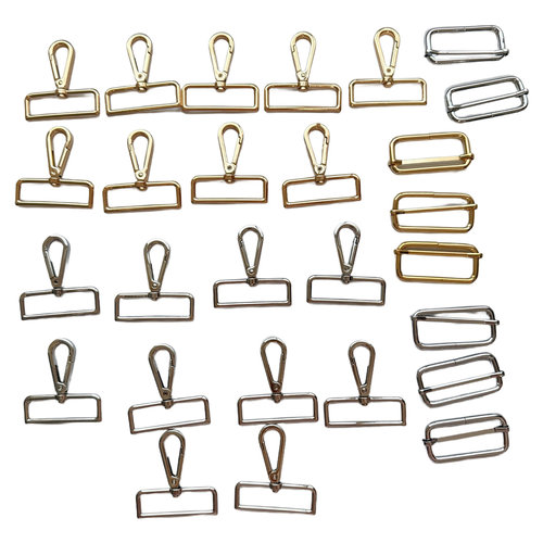 50mm 箱包五金配件旋转钩扣包带挂钩金属锌合金狗扣多尺寸板扣